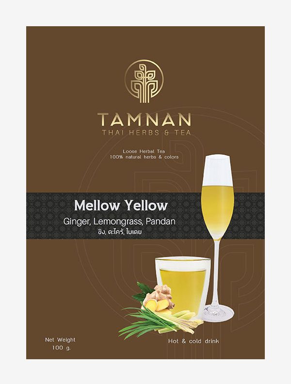 yellow herbal tea tamnan tea