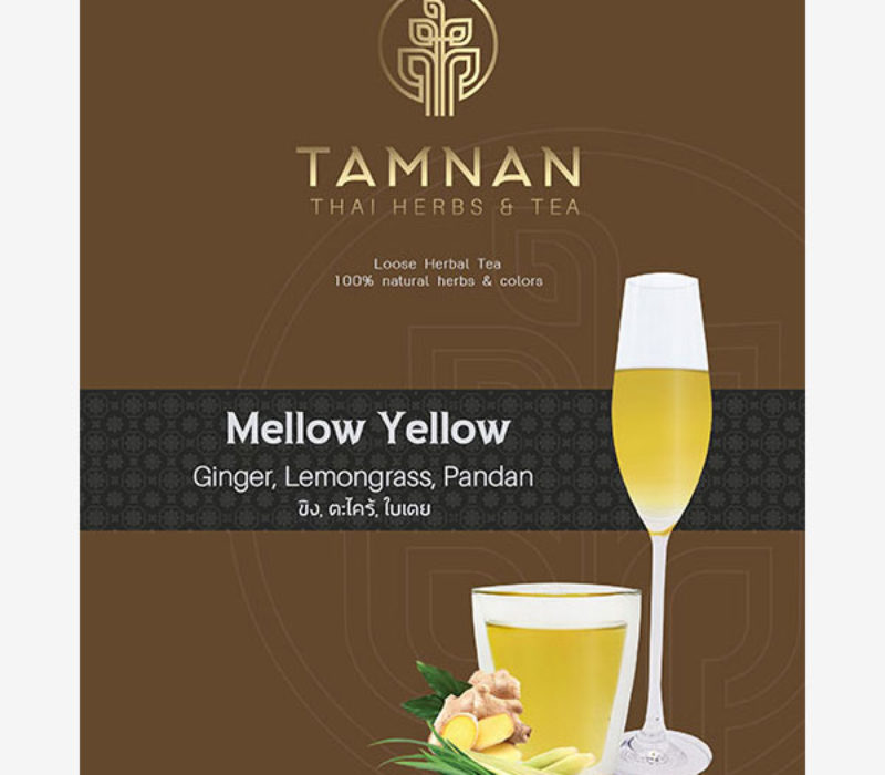 yellow herbal tea tamnan tea