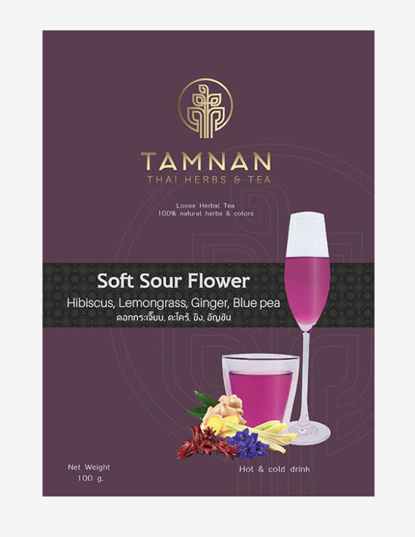 pink herbal tea tamnan tea